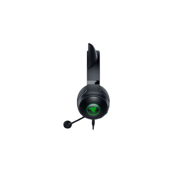 Kraken Kitty V2 Over Ear Kopfhörer Kabelgebunden USB Typ-A  (Schwarz) 