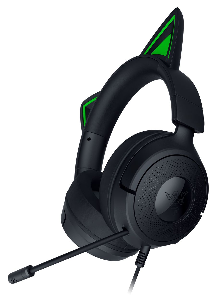 Kraken Kitty V3 X Over Ear Kopfhörer Kabelgebunden USB Typ-A  (Schwarz) 
