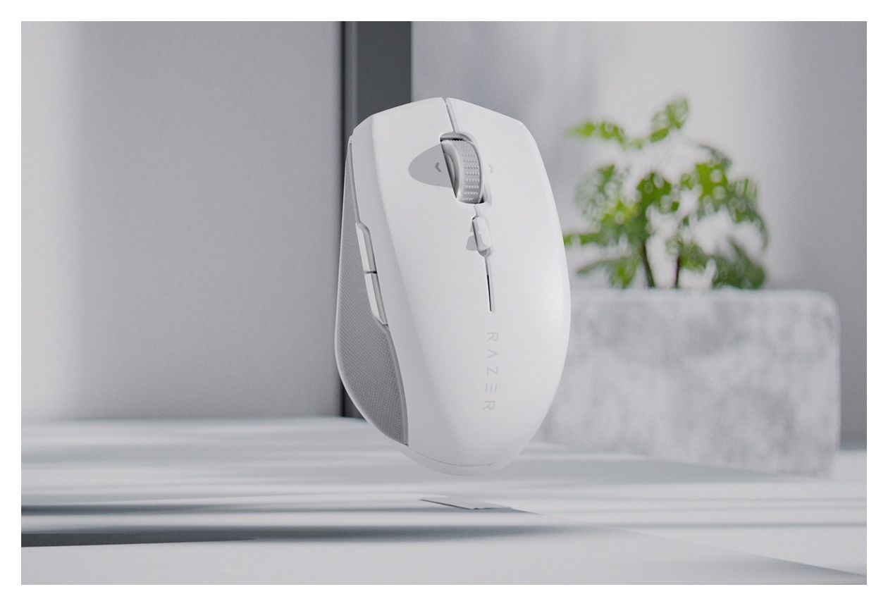 Pro Click Mini 12000 DPI Büro Maus Optisch  (Weiß) 