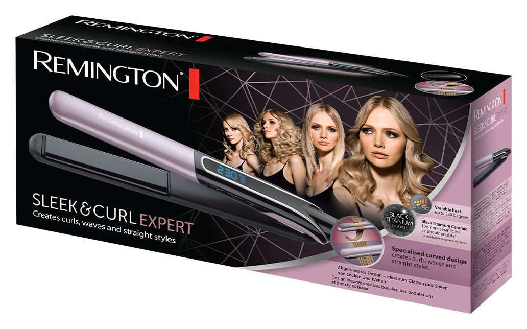 S6700 Sleek & Curl Expert Haarglätter  (Schwarz, Violett) 