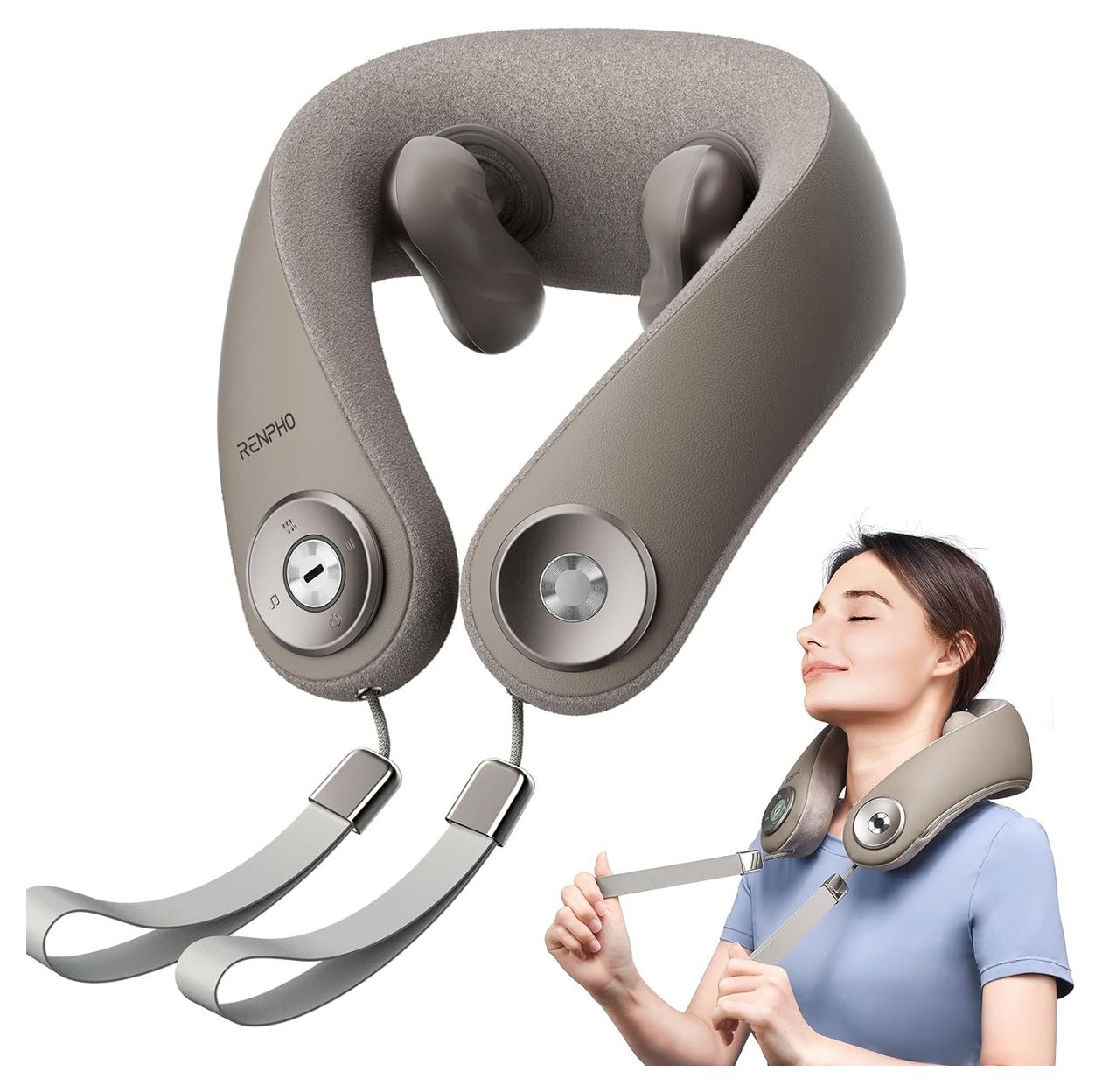 U-Neck Mini Nackenmassagegerät   (Grau) 