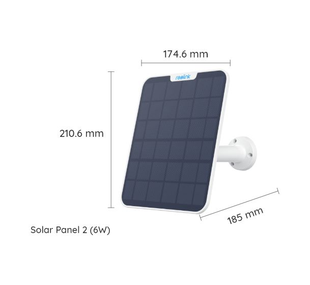 Solarpanel RLSP2W Solarpanel IP65 Außen  (Schwarz, Weiß) 