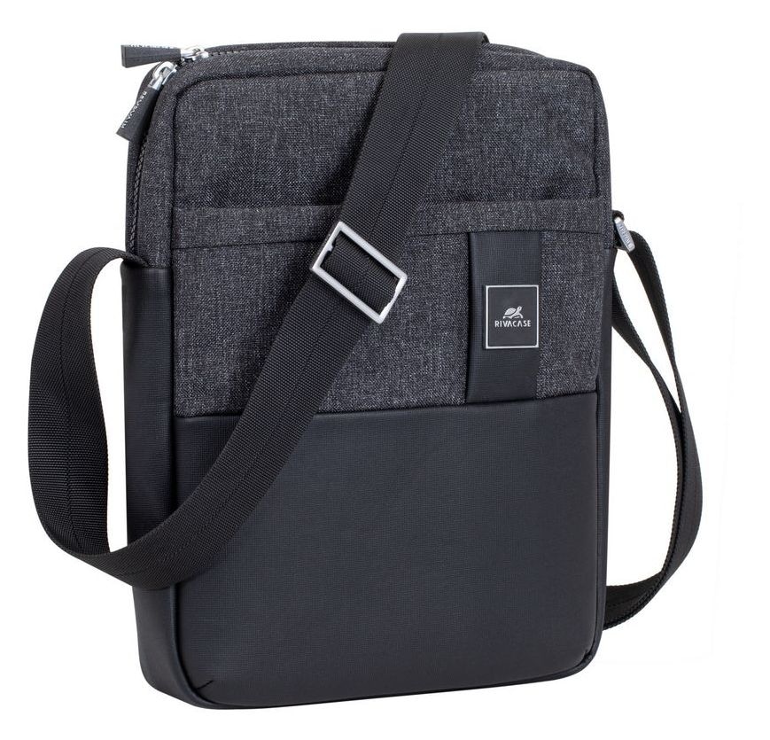 8811 Crossbody Tasche Messengerhülle aus Kunststoff für Jede Marke bis 27,9 cm (11") Staubresistent, Kratzresistent (Schwarz) 