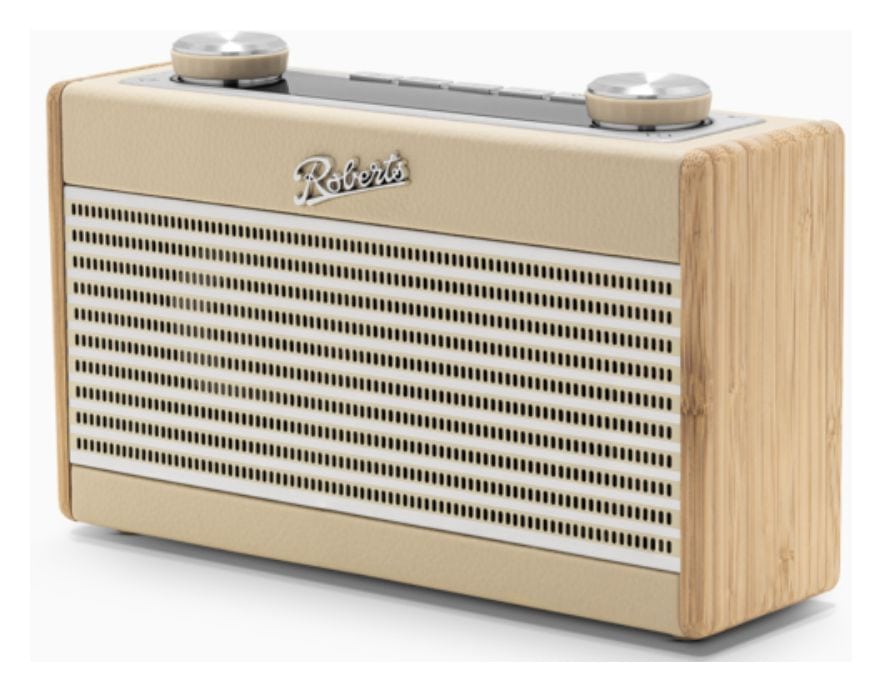 Rambler Uno Bluetooth DAB, DAB+, FM Radio Tragbar  (Bambus, Cremefarben) 