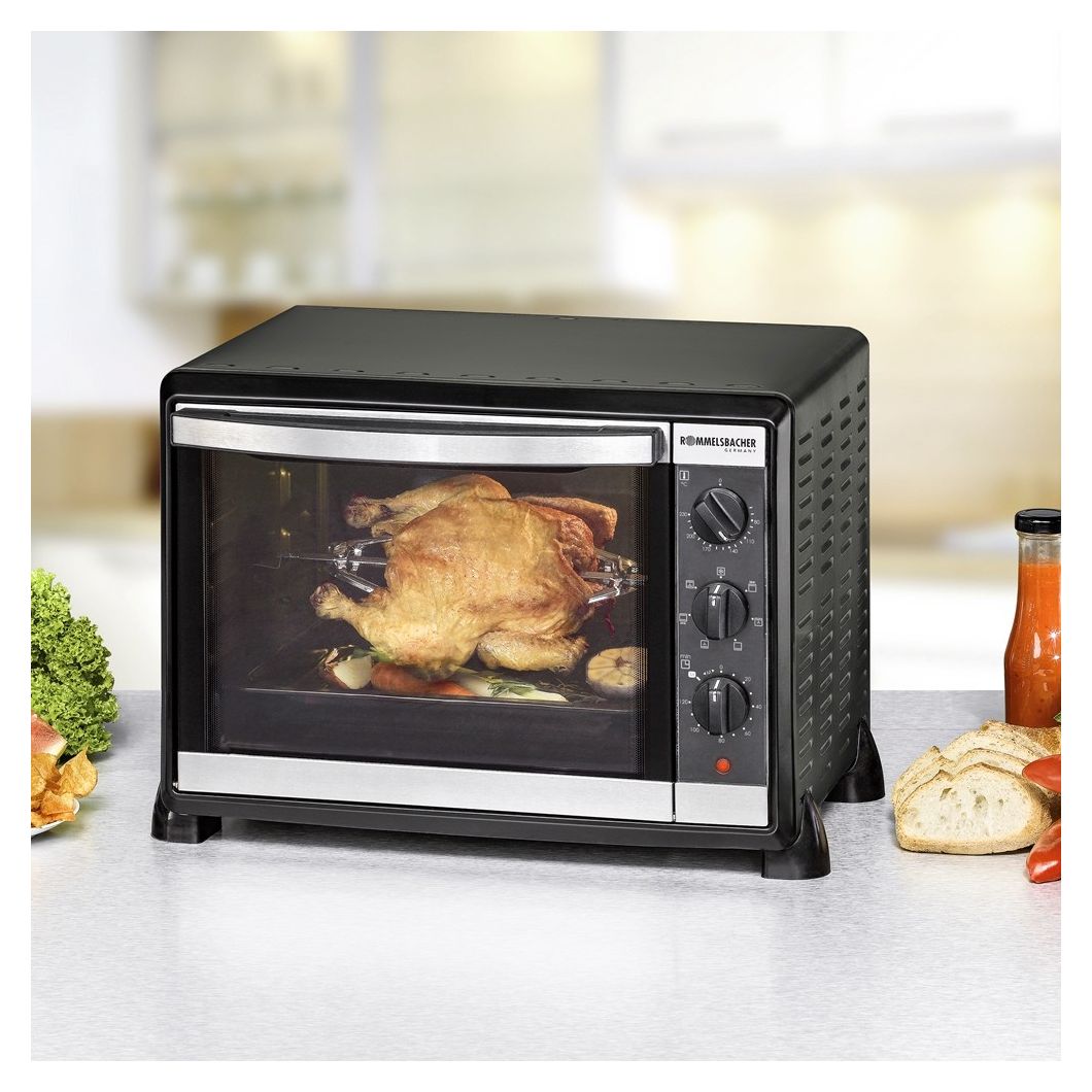 BG1550 Back+Grill Ofen 1550W 30l 4 Einschubebenen Drehspieß 