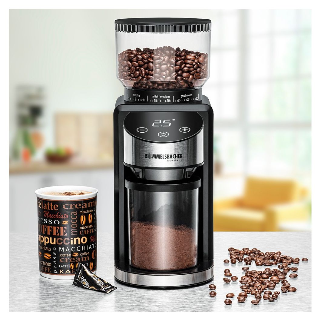 EKM400 Kaffeemühle Filterkaffeemaschine  (Schwarz, Edelstahl) 