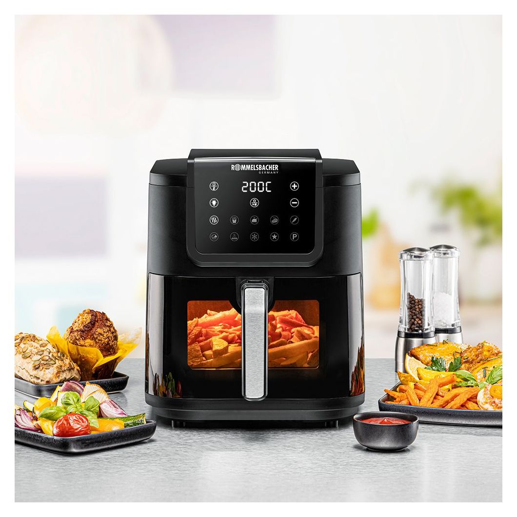 FRH1700XXL Heißluftfritteuse 8 l 1700 W  (Schwarz, Edelstahl) 