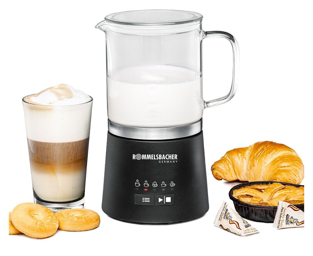 MS625 Milchaufschäumer Automatischer Milchaufschäumer/-wärmer ca. 250 ml  (Schwarz, Edelstahl) 