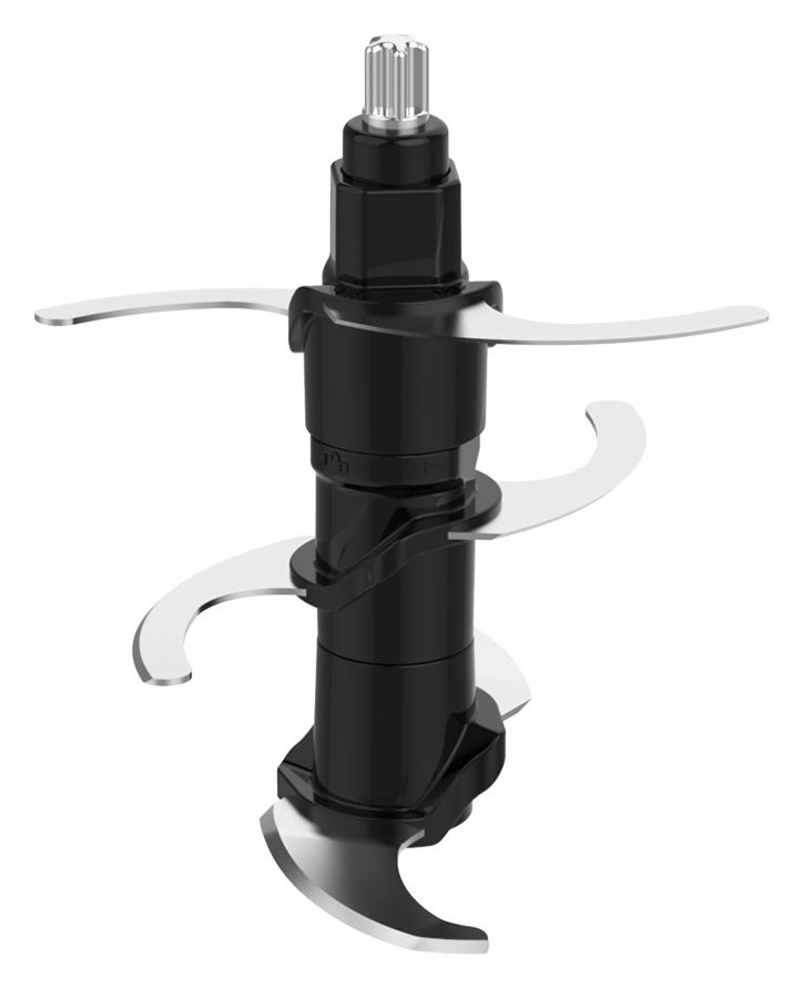 MZ600 Zerkleinerer 600 W 6 Klingen 2 l Glas Behälter  (Schwarz, Edelstahl) 