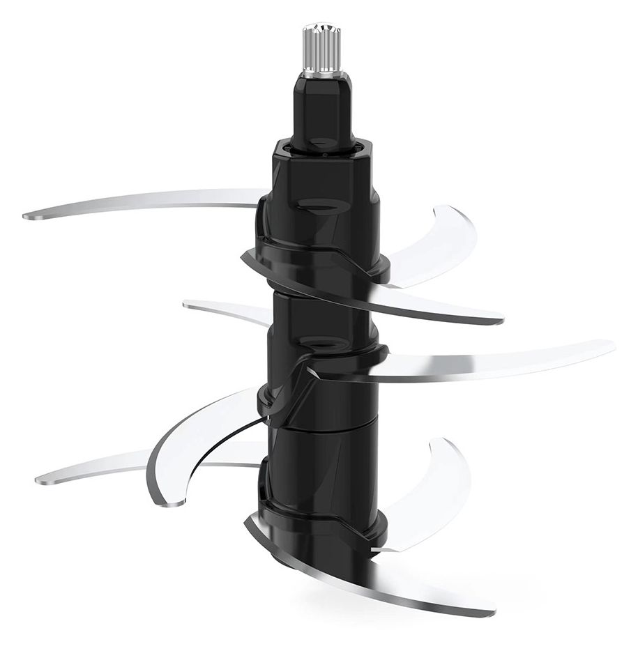 MZ800 Zerkleinerer 800 W 9 Klingen 2,7 l Glas Behälter  (Schwarz, Edelstahl) 