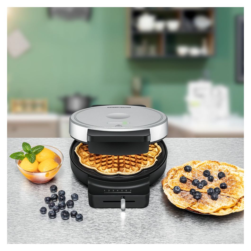 WA850 Waffeleisen Kreis, Herz (Form) für 1 Waffel(n) 850 W 