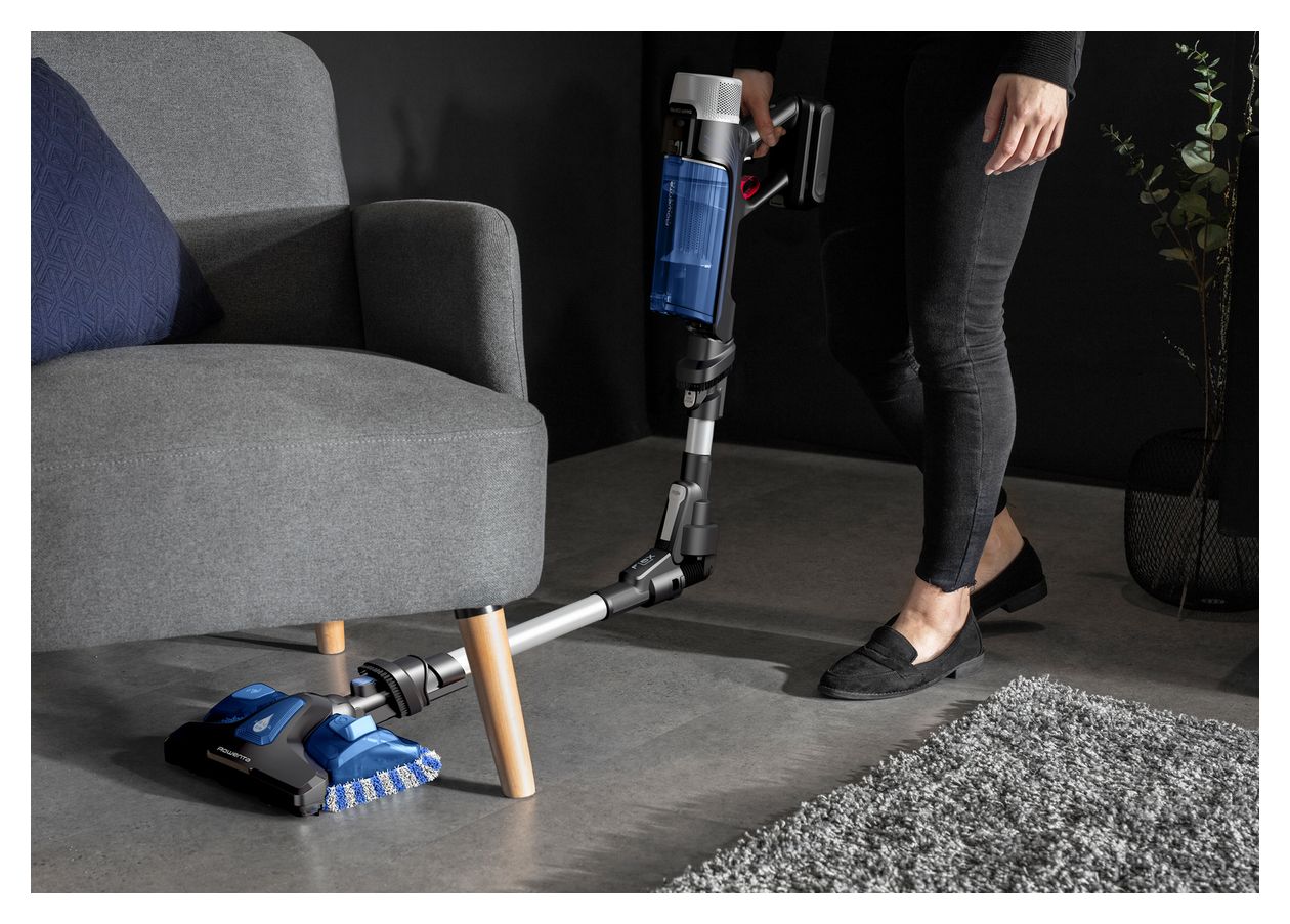 RH20C0 X-Force Flex 9.60 Handstaubsauger Beutellos bis 60 min Laufzeit 18 V  (Silber, Blau) 