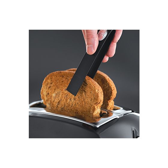22601-56 Textures Plus Toaster 2 Scheibe(n)  (Schwarz) 