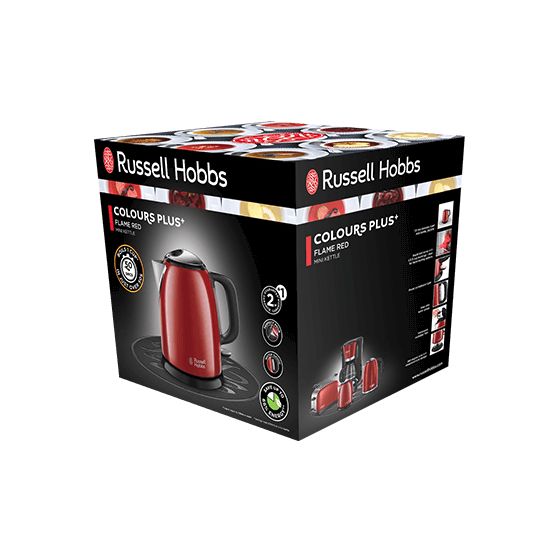 24992-70 Colours Plus+ 1,0 l Wasserkocher 2400 W  (Schwarz, Rot) 