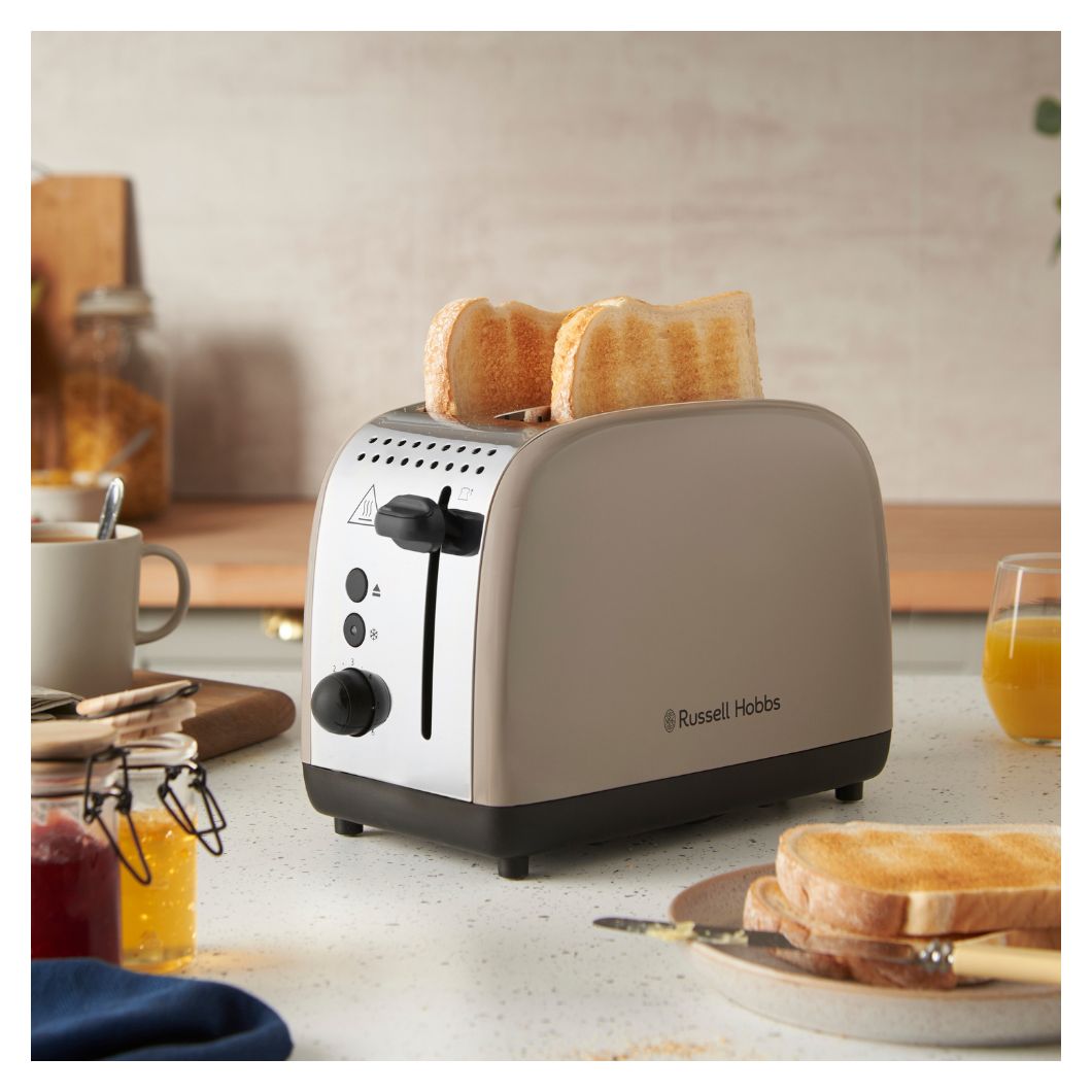 26931-56 Colours Plus Toaster 1670 W 2 Scheibe(n) 6 Stufen  (Schwarz, Mokka) 
