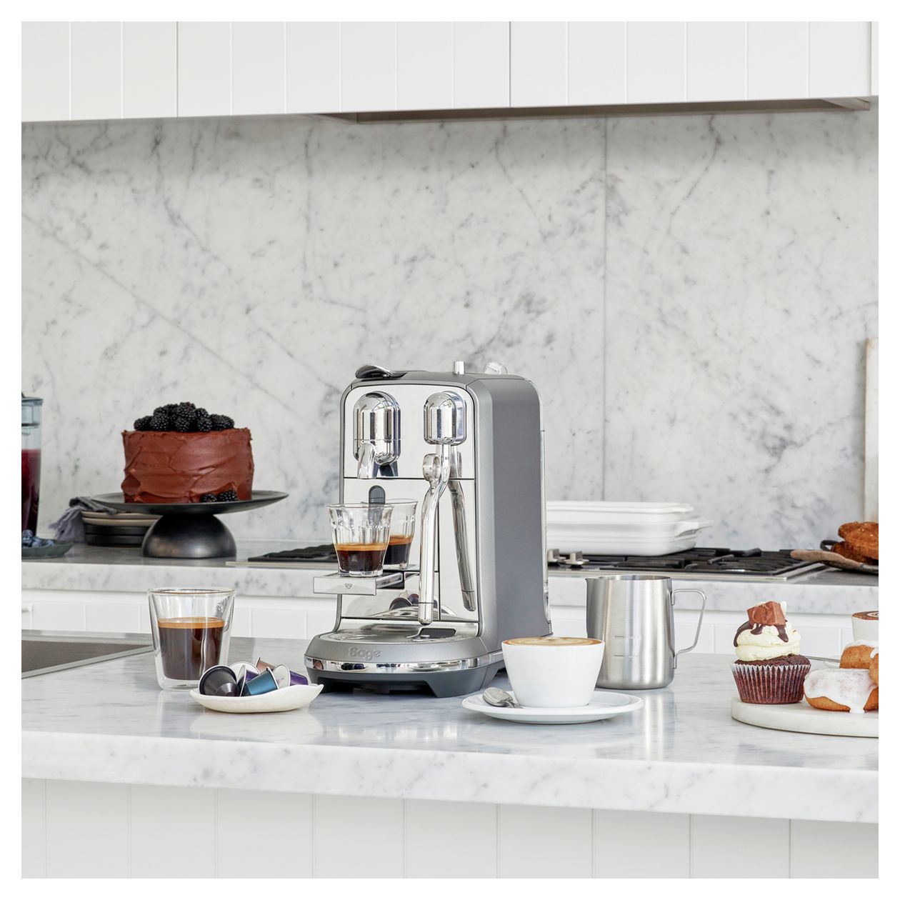 Creatista Plus Nespresso Kapselmaschine 19 bar 1,5 l  (Silber) 