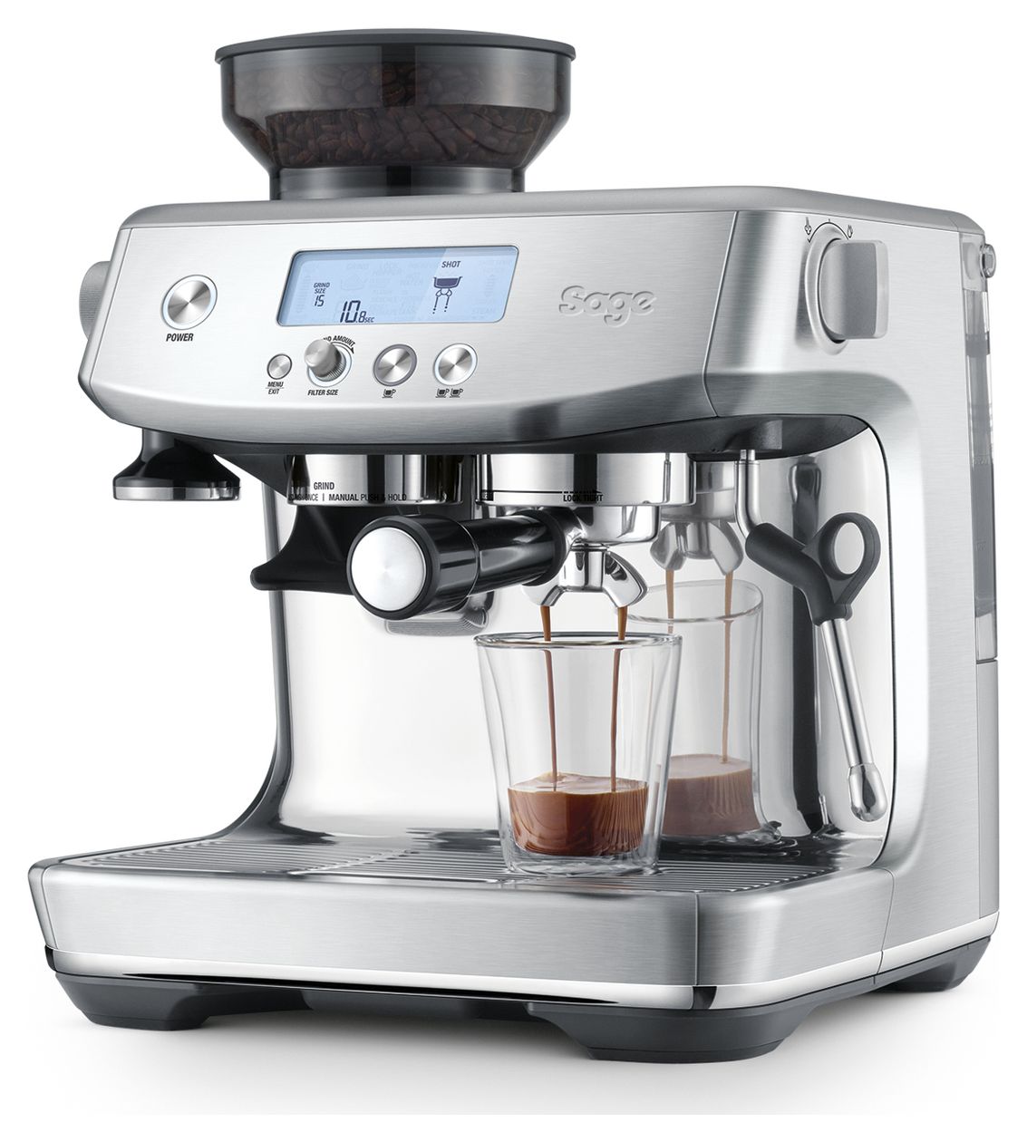 the Barista Pro Siebträger Kaffeemaschine 1650 W  (Edelstahl) 