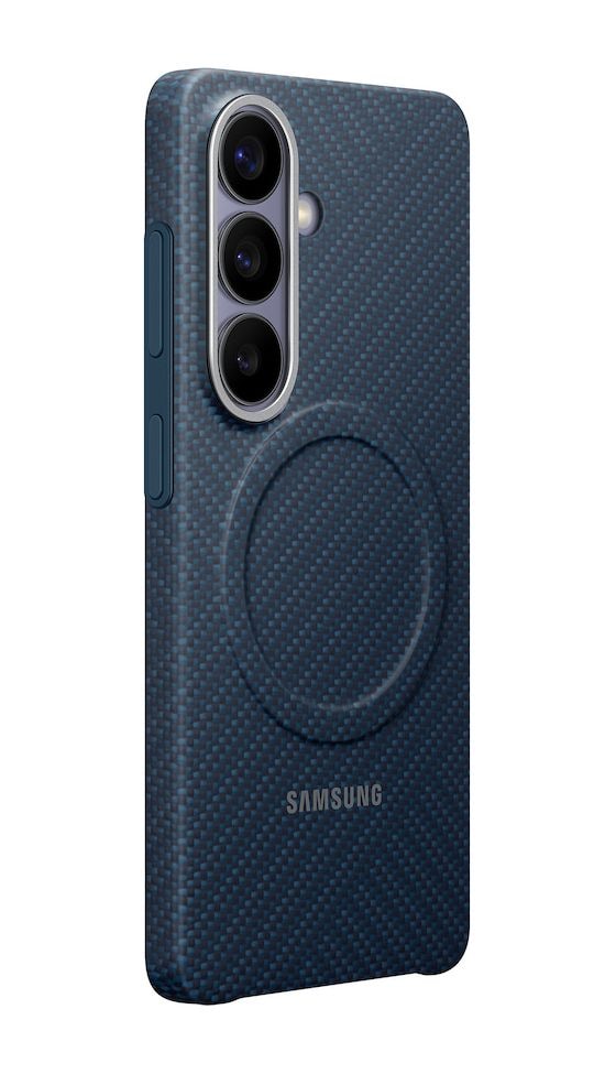 Carbon Magnet Case Cover für Galaxy S26 (Dunkelblau) 