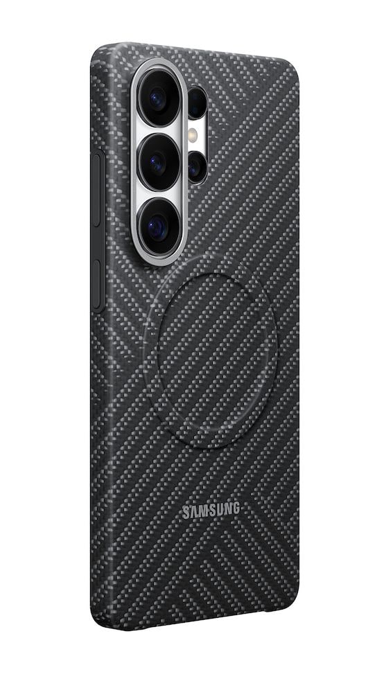 Carbon Magnet Case Cover für Samsung Galaxy S26 Ultra  (Dunkles Grau) 