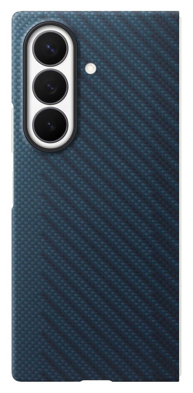 Carbon Magnet Case Cover für Samsung Z Fold8  (Blau) 