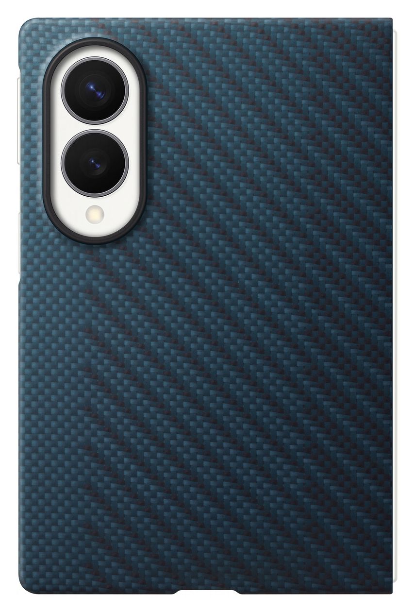 Carbon Magnet Case Cover für Samsung Z Fold8  (Blau) 