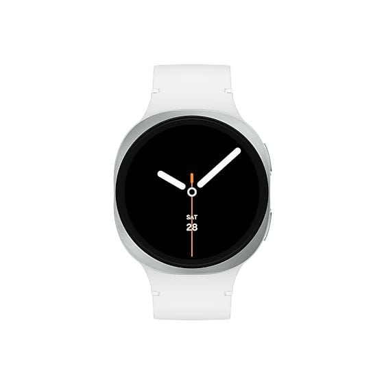 Galaxy Watch8 Digital 44 mm Smartwatch Rund IP68 327 ppi  (Silber) 