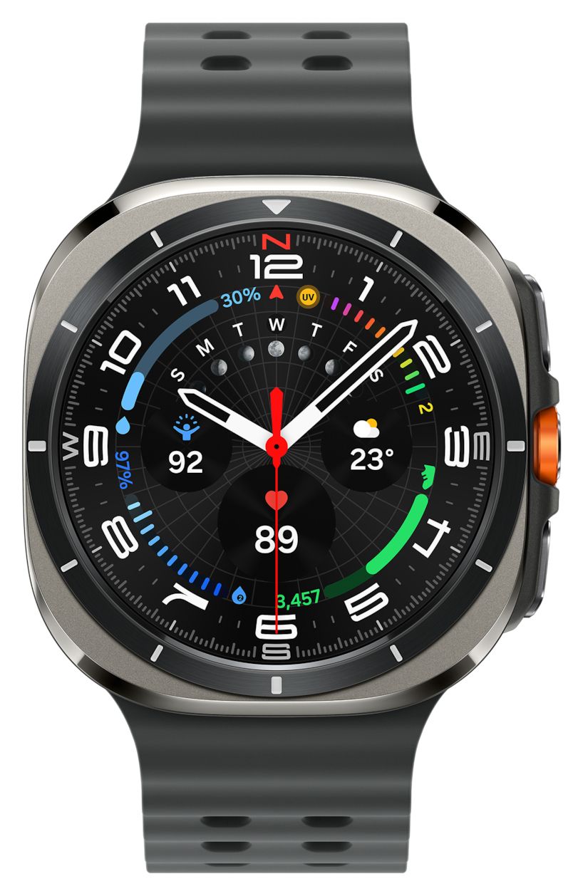 Galaxy Watch Ultra (2025) Digital 47 mm  Smartwatch Rund IP68 327 ppi 4G  (Silber) 