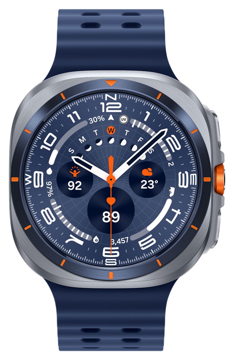 Galaxy Watch Ultra (2025) Digital 47 mm  Smartwatch Rund IP68 327 ppi 4G  (Silber) 