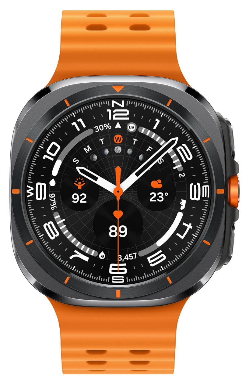 Galaxy Watch Ultra (2025) Digital 47 mm  Smartwatch Rund IP68 327 ppi 4G  (Grau) 
