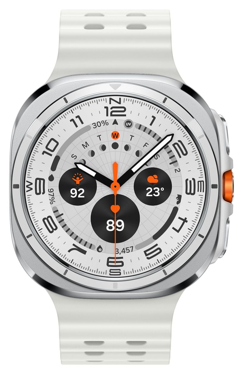 Galaxy Watch Ultra Digital 47 mm  Smartwatch Rund IP68 327 ppi 4G  (Weiß) 