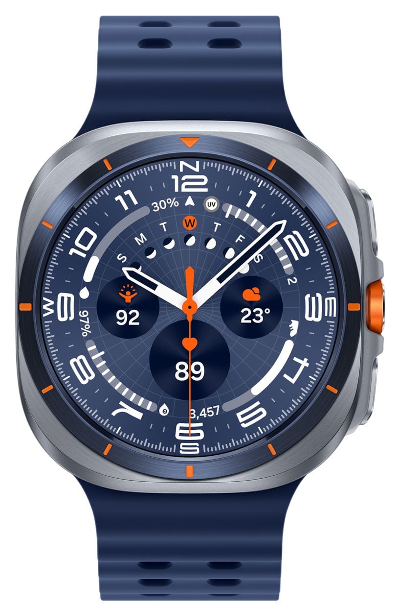 Galaxy Watch Ultra Digital 47 mm  Smartwatch Rund IP68 327 ppi 4G  (Silber) 