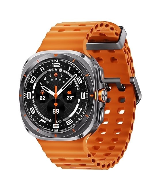 Galaxy Watch Ultra Digital 47 mm Smartwatch Rund IP68 327 ppi 4G  (Grau, Titan) 