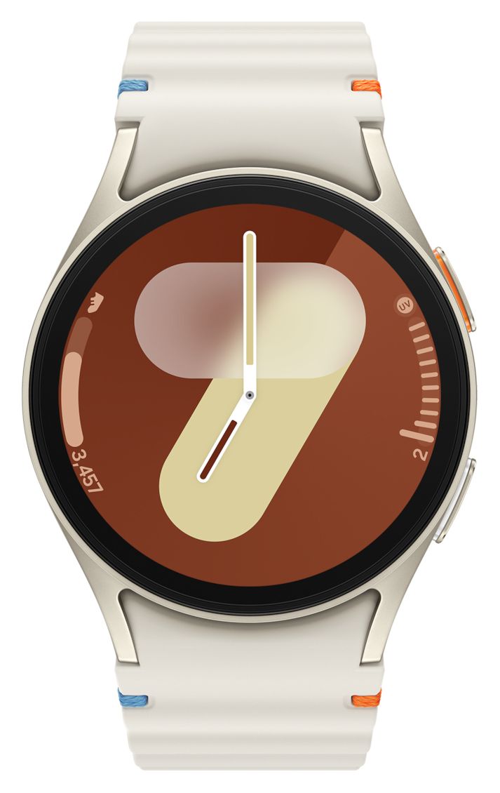 Galaxy Watch7 Digital 40 mm S/M Smartwatch Rund IP68 330 ppi 4G  (Cremefarben) 