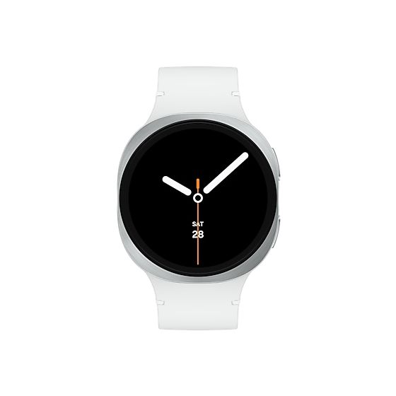 Galaxy Watch8 Digital 44 mm Smartwatch Rund IP68 327 ppi  (Silber) 