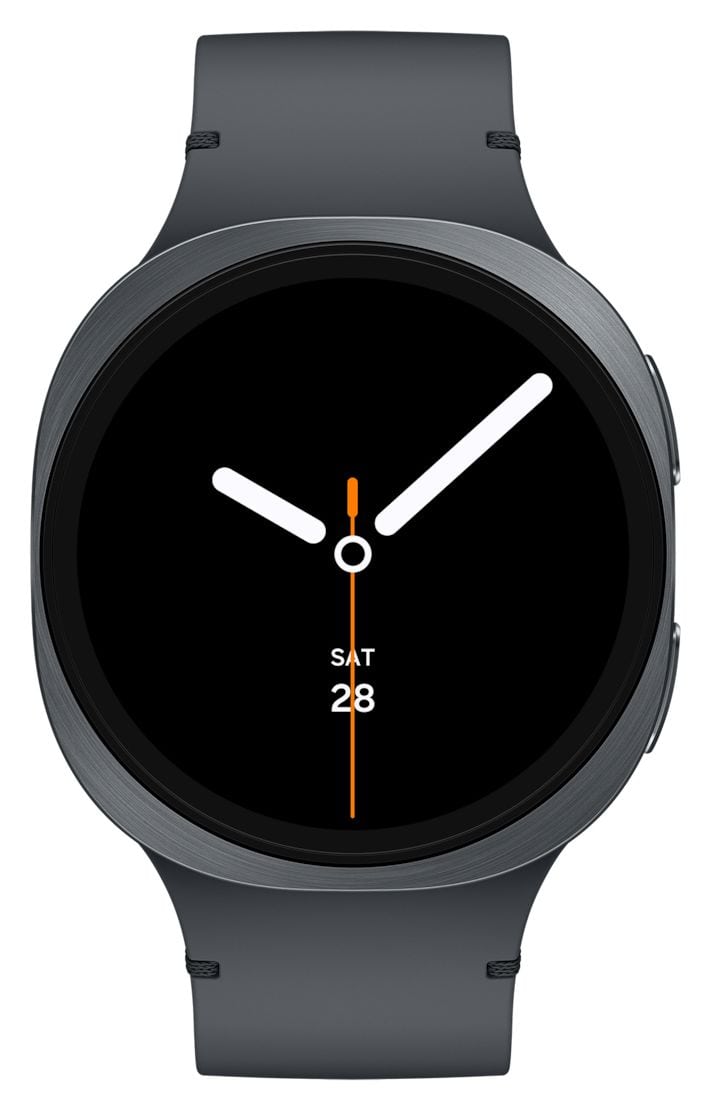 Galaxy Watch8 Digital 44 mm Smartwatch Rund IP68 327 ppi  (Graphit) 