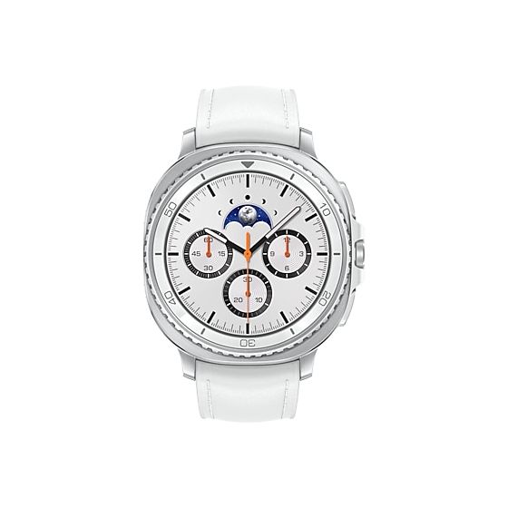 Galaxy Watch8 Classic Digital 46 mm Smartwatch Rund IP68 40 h 327 ppi  (Silber) 