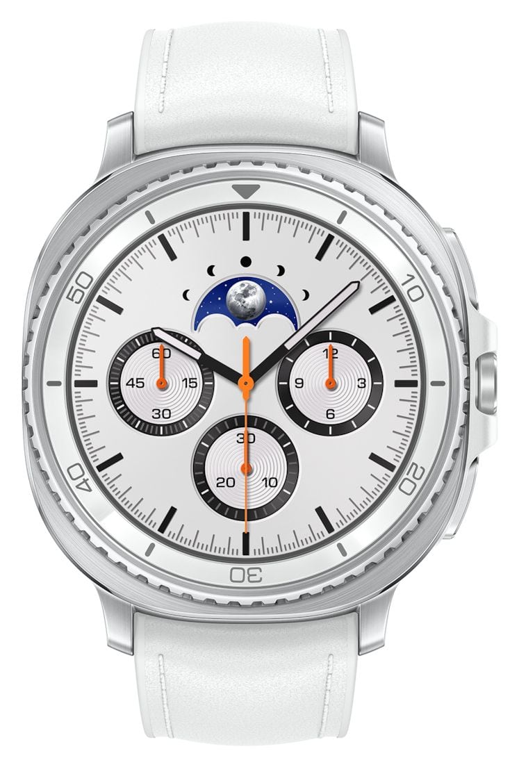 Galaxy Watch8 Classic Digital 46 mm Smartwatch Rund IP68 40 h 327 ppi  (Silber) 