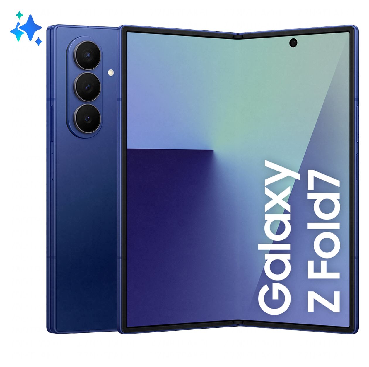 Galaxy Z Fold7 512 GB 5G Smartphone 20,3 cm (8 Zoll) Android 200 MP Dreifach Kamera WiFi 6E (Blue Shadow) 