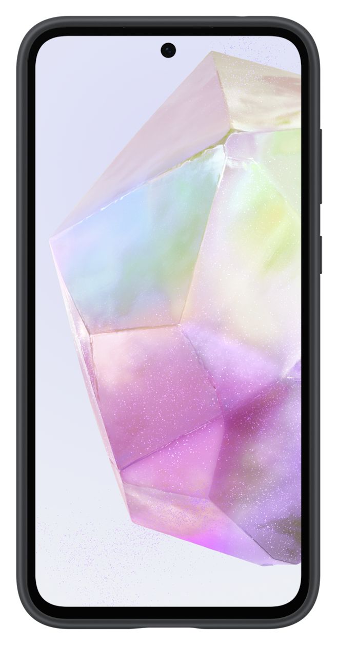 Silicone Cover für Samsung Galaxy A35  (Schwarz) 