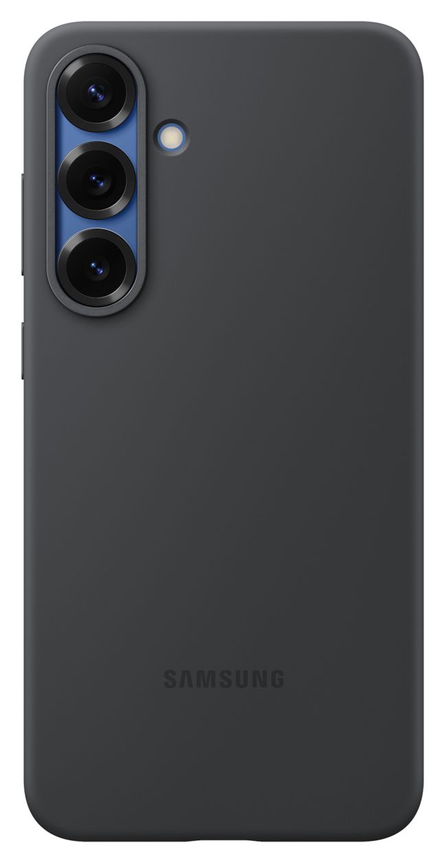 Silicone Case Cover für Samsung Galaxy S25+  (Schwarz) 
