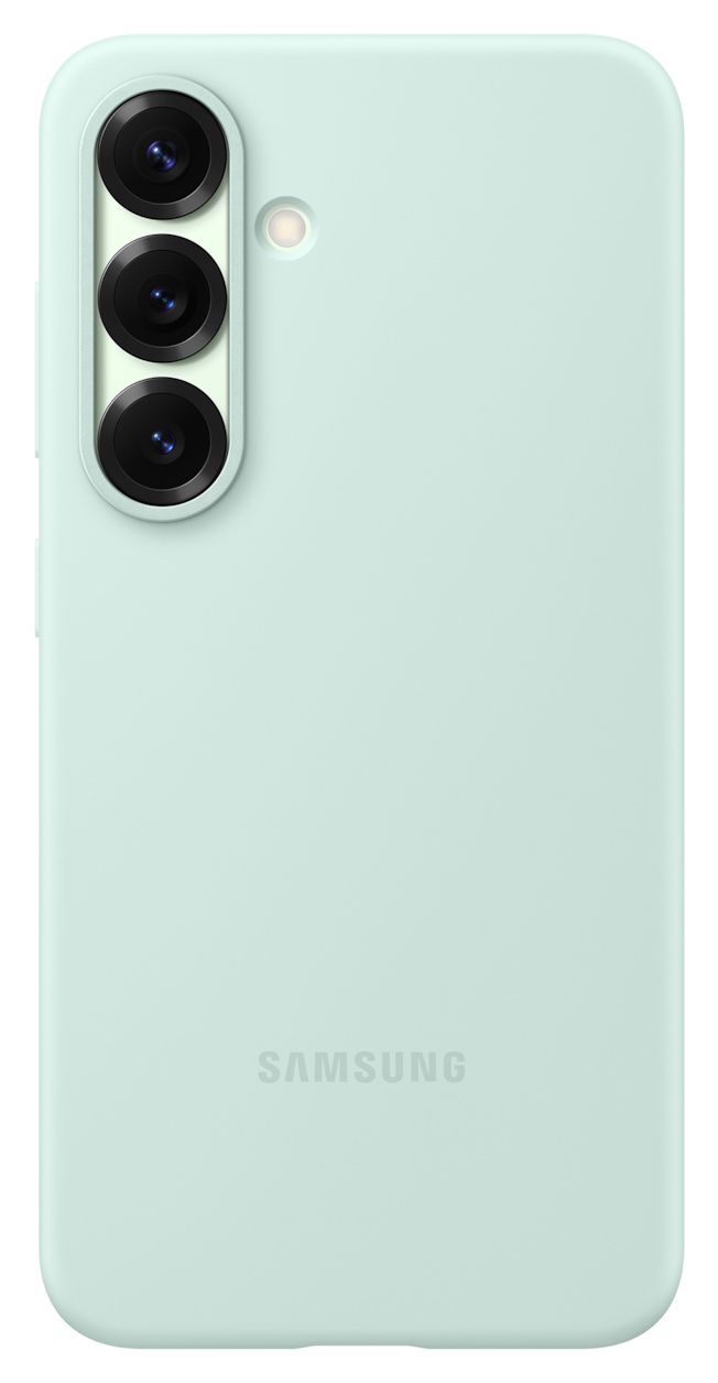 Silicone Case Cover für Samsung Galaxy S25  (Mintfarbe) 