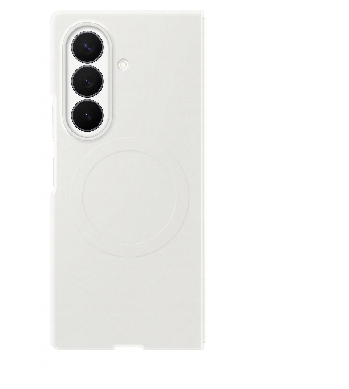 Silicone Magnet Case Cover für Samsung Z Fold8  (Weiß) 
