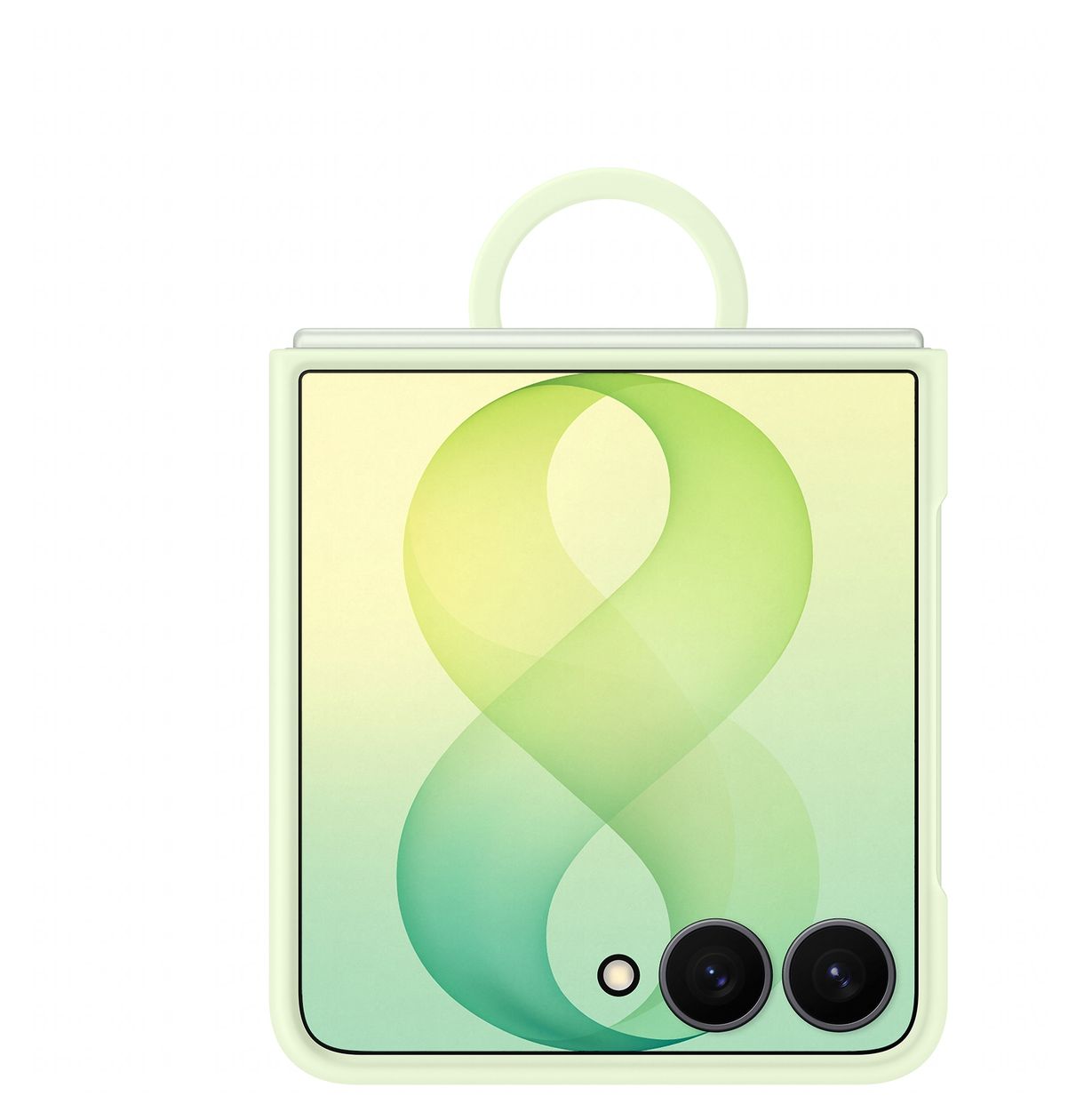 Silicone Magnet Case Cover für Samsung Z Flip8  (Grün) 
