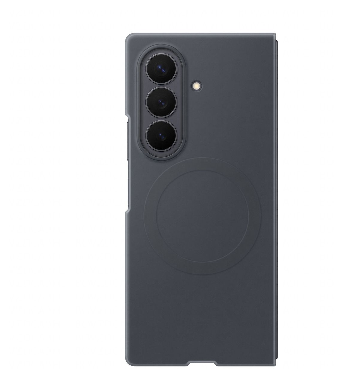 Silicone Magnet Case Cover für Samsung Z Fold8  (Schwarz) 