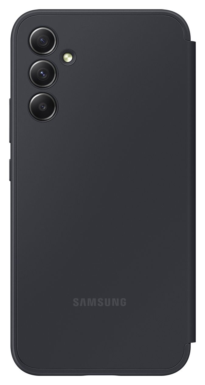 Smart View Wallet Case Geldbörsenhülle für Samsung Galaxy A34  (Schwarz) 