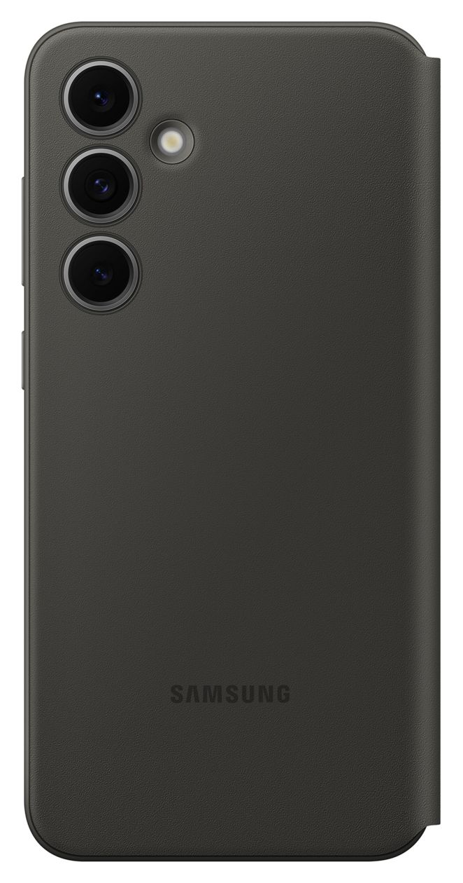 Smart View Wallet Case Geldbörsenhülle für Samsung Galaxy S24 FE  (Schwarz) 