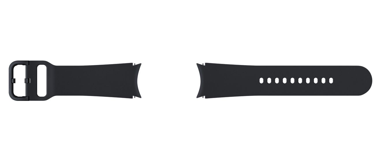 Sport Band Armband 24,4 mm Samsung Galaxy Watch4, Galaxy Watch4 Classic  (Schwarz) 