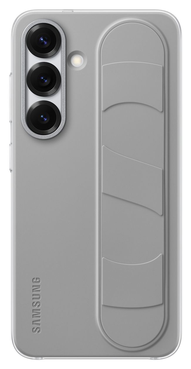 Standing Grip Case Cover für Samsung Galaxy S25  (Grau) 