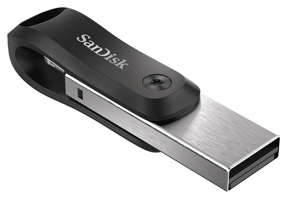 iXpand Go USB Type-A / Lightning Stick 64 GB  (Schwarz, Silber) 