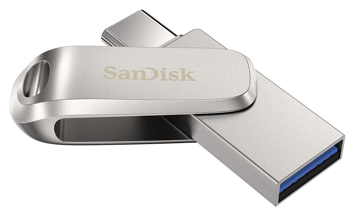 Ultra Dual Drive Luxe USB Type-A / USB Type-C Stick 32 GB  (Edelstahl) 